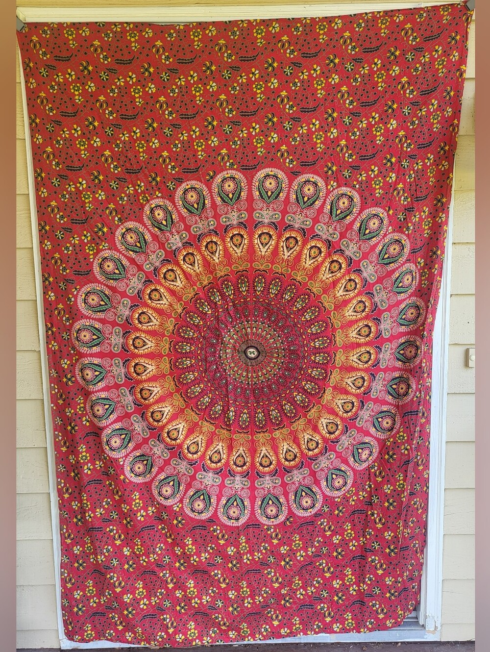 Indian Mandala Fabric Wall Hanging Boho Yoga Meditation Dorm 82x55
